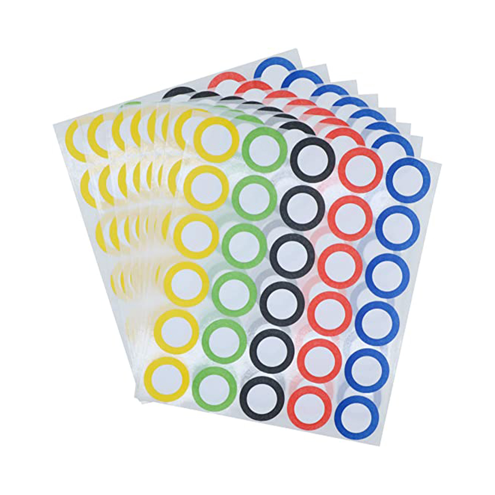 Transparant waterdicht nummerfles stickerlabel om te tellen