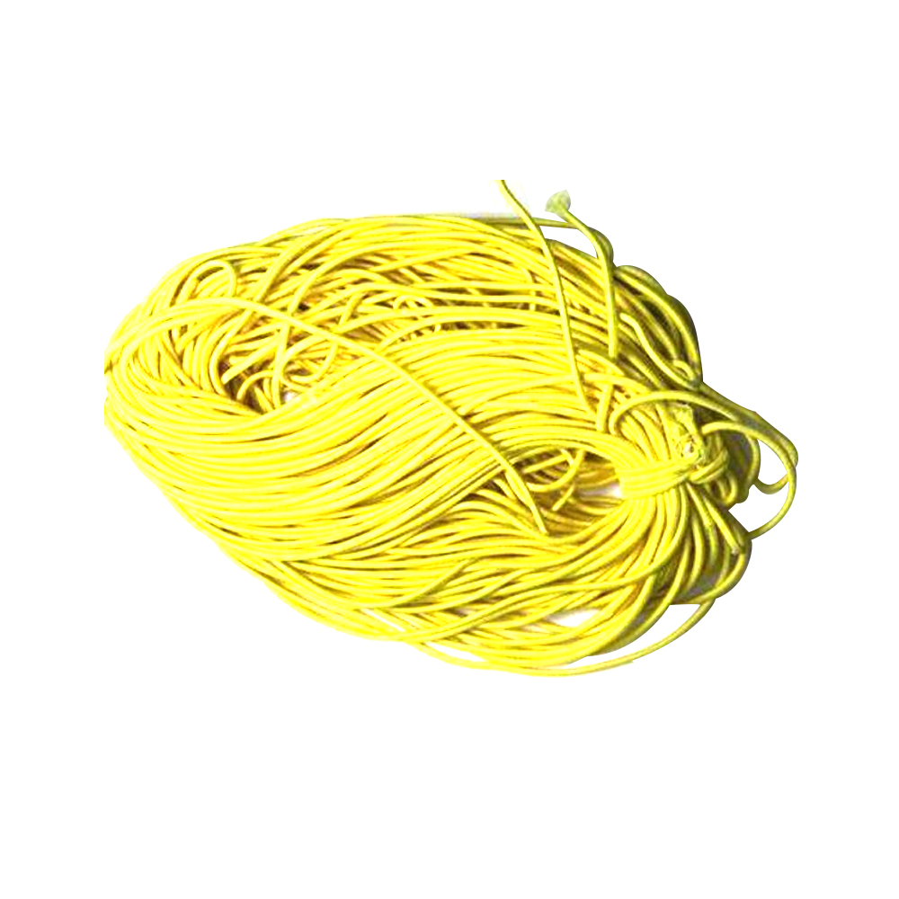 2MM zwarte effen kleur ronde vorm elastische string voor jurk donsjack